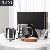 CLITON Hand Coffee Grinder & Pour-Over Set