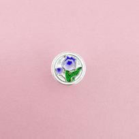 S925 Sterling Silver Tulip Flower Drip Oil Loose Beads for DIY Bracelet/Necklace Crafting Single