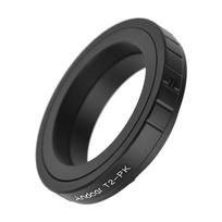 Andoer T2-PK metalinio objektyvo tvirtinimo adapterio žiedas T/T2 tvirtinimo objektyvo adapterio keitimas, skirtas Pentax juoda