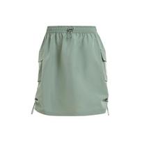 Adidas Originals Sportinis Sijonas su Kišenėmis ir Kontrastingomis Trys Juostelėmis Moteriškos Kelnės Trace-Green IX6001 M gray