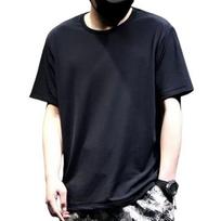 Men T-shirt Solid Color Ice Silk Thin Mesh Quick Dry Mid Length O Neck 3XL juoda