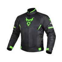 Motorcycle Protective Jacket 600D Oxford cloth Men Breathable Mesh Biker Jacket Waterproof Motorcycle Reflective Clothing M žalia