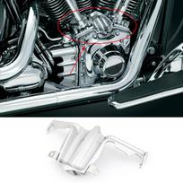 Chromuota vožtuvų stūmiklio bloko apdailos detalė Harley Twin Cam 02-16 Road King modeliams
