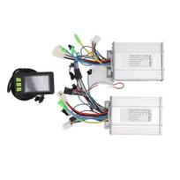 36V 48V 450W Dvigubos pavaros variklis Bešepetėlis valdiklis LCD ekranas Rinkinys elektriniam dviračiui, paspirtukui
