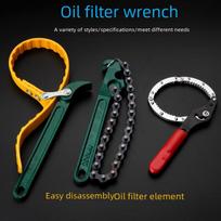 Automobilinis grandininis alyvos filtro raktas Medium red handle handcuff filter wrench