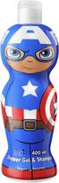 Dušo želė ir šampūnas AIR-VAL Captain America 2in1, 400 ml