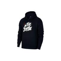 Jordan Graffiti Print Fleece Hoodie Men Tops Black BV7486-010 XL