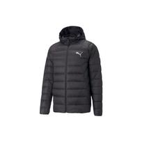 Puma Packlite pūkinė striukė vienspalvė kasdienė striukė su gobtuvu vyriška striukė juoda 849355-01 S