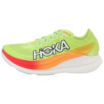 HOKA ONE ONE Rocket X 2 Lettuce Solar Flare Sneakers 1127927-LCS 40.5
