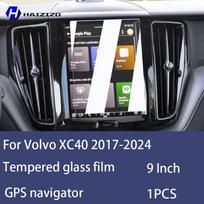 For Volvo XC40 2017-2024 Tempered Glass Car Navigation Screen Protector Film Dashboard Monitor Screen Protective Film Accessorie High definition