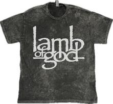 Lamb of God  Heavy Metal Rock Band on 100% Cotton Vintage Washed Tee Unisex T-Shirt S