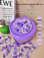 MANRUBENS MKEN 3D Lavender Laundry Pods - 140 Count for Clothing Care and Stain Removal.