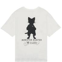 Puma X Monster Hunter Wilds Collaboration FW25 Airou Silhouette Letter Round Neck Pullover Short Sleeve T-Shirt Unisex Tops 636487-02 XS