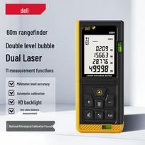 Deli High-Precision 60m Laser Rangefinder CN plug (adapter included)