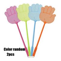 2PCS Large Size Mosquito Killer Palm Fly Swatter Manual Bug Killing Tool for Home Use