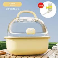 Acrylic Transparent Hamster Cage with Large Space, Hamster Cage for Golden Bear, Pet Supplies 20*18*16cm