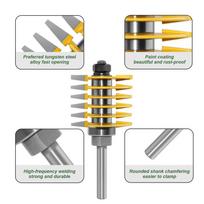 Finger Joint Router Bit Router Bits For Woodworking Wood Milling Cutter Bits Woodworking Tool For DIY Door Table Cabinet 1 or 2 pattern