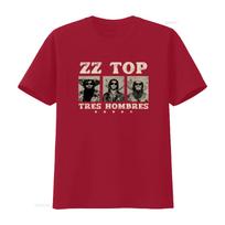 Tres Hombres ZZ Top Retro Rock Blues La Grange Jesus Just Left Chicago T Shirt vintage Washed Stretched homme fashion Stylish S