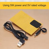 USB 5V Electric Heating Pad USB Heating Element Film Heater USB Heating Film Electric Heating Film for Phone Hand Warmer China Mainland