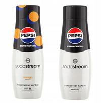 Set of 2 concentrates and syrups. Sodastream Pepsi MAX Mango + Pepsi Max Zero