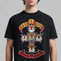 2026 Nauji Guns N Roses Medvilniniai Grupės Marškinėliai Unisex Vasariniai Trumpomis Rankovėmis Mados Prekės ženklo Marškinėliai Prabangūs Laisvalaikio Derliaus M