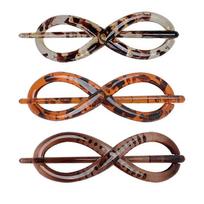 French Hair Barrette with Stick for Women, No Slip Hair Clip for Fine or Thin Hair, Pack of 3