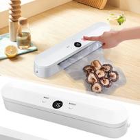 Automatic Vacuum Sealer Machine Food Sealing System with Digital Display and One-Touch Operation for Home Kitchen and Food Storage One Size