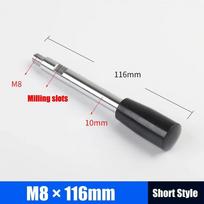 1Pcs New M6-M12 Handle Bar Long Grip Fixed Machine Work Rod General Carbon Steel Bar Bench Drill Accessories