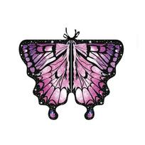 Dress Up Fairy Wings Cloak Rotating Butterfly Shawl Cape Butterfly Wings Shawl  Stage Belly Dance rožinė