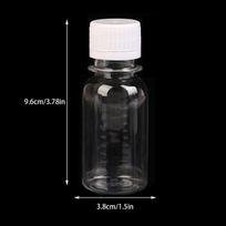 New New 5Pcs 60ML Plastic Bottles Ginger Shot Bottles With Caps Mini Juice Bottles Reusable Liquid Bottle Container Leak Proof