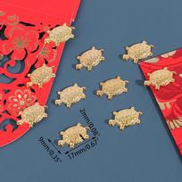 Feng Shui Money Turtle Temple Lucky Wealth Mini Golden Tortoise Guarding Praying Home Decor Lucky Gift Miserly Turtle
