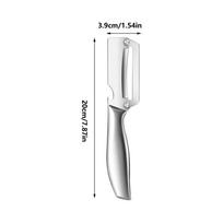 Vegetable Peelers for Kitchen Stainless Steel Portable Scraper with Bottle Opener Veggie Scraper for Fruit Potato Lemon Home sidabras