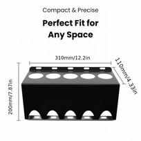 Caulk Tube Holder Wall Mount 5-Slot Sealant Storage Sealant Organizer Rack For Plumbers Electricians Decorators Contractors