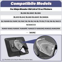 ABUL-3X Pour Spout Cover Replacement For Ninja Blender Lid 72 Oz Pitchers, Lid Flap Spout Cover For NJ600 BL610 BL740 BL700 skaidri