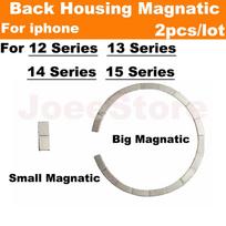 2pcs Magsafe Magnetic Metal Ring For iPhone 15 12 13 14 Pro Max Mini Plus Back Housing Glass Wireless Charging Magnet Repair 2x For 12 12Pro 12PM