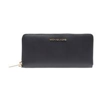 Michael Kors Long Letter Logo Wallet Leather Clutch Women wallet Black 32S5GTVE9L-BLACK Basic Set (Bag+Box)