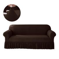 Dustproof Stretch Sofa Slipcover 1/2/3/4 Seat Soft Solid Color Couch Cover Full Coverage Elastic Sofa Protector Cover Home Use 1 Seater 90-140cm