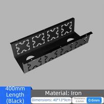 U-Shape Structure Under-Desk Cable Management Tray Easy Installation Standard Panel Invisible Cable Management Tray