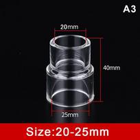 Transparent Acrylic Pipe Reducer Connector Water Tube Joint Aquarium Fish Tank Garden Irrigation Plumbing Fitting