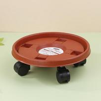 Universal Rolling Flower Pot Tray, Heavy Duty Plastic Base with Wheels, Movable Plant Stand for Potted Plants