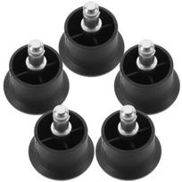5Pcs Portable Nylon Furniture Wheel Feet Inline Universal Office Chair Wheelbase Anti Slip Fixed Wheel Home/Office oranžinė