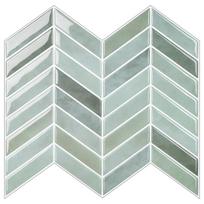 Durable Self-adhesive Peel and Stick Backsplash 10 šviesiai žalios spalvos