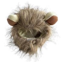 Comfortable Fit Soft Lion Mane Wig Cap Hat Fluffy Funny Dog Cat Wig Hat Creative Breathable Pet Costume Pet Party (as the picture,S)