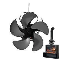 Heat Powered Fan Non Electricity Wood Stove Fan Heat Powered Heating Supplies Quiet For Indoor Home Log Burner Pellet Pipe