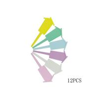 10/12PCS Thickened Plant Label Tag Waterproof Sunproof Stake Tags Lightfast Colorful Plastic Writing Plate Seedlings Tray