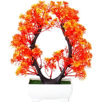 Blue Artificial Plum Blossom Bonsai Tree Made of Silk for Home Office Desktop Decor 23x20x4.5cm Lifelike Fake Plant saulėlydis