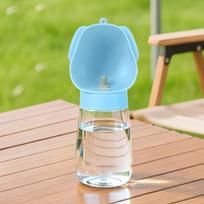 Pet Food Dispenser 2 in 1 Dog Water Bottle Leakproof Drinking Feeder Pet Water Cup with Filter Plastic Dog Outing Kettle Travel