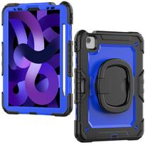 For iPad Pro 11''/Air 4/5,Military Grade Shockproof Protective Silicone Cover 360 Folding Handle Grip + Handle Shoulder Strap For iPad Pro 11 2018