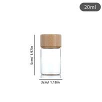 Wooden Sealed Canisters Barista Tool Gift Coffee Beans Storage Container Glass Tube With Wood Tool Bottled Tubes Grain Storage