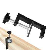 Universal Fence Clamps Heavy Duty Steel Hand Screw Clamp Portable and Smooth DIY Carpentry Clamping Device for Mitre Saws juoda